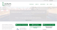 Desktop Screenshot of lucrumconsulting.net