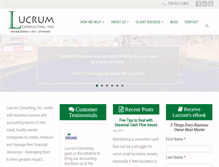 Tablet Screenshot of lucrumconsulting.net